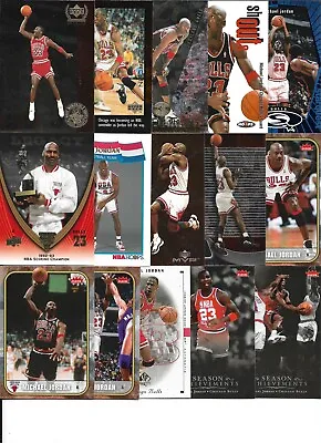 HUGE MICHAEL MJ JORDAN 45 CARD ALL DIFFERENT ALL SCANNED LOT B BULLS • $119.99