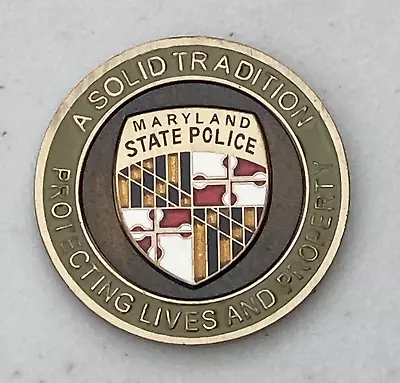 Maryland State Police Challenge Coin Authentic Rare New! • $29.95