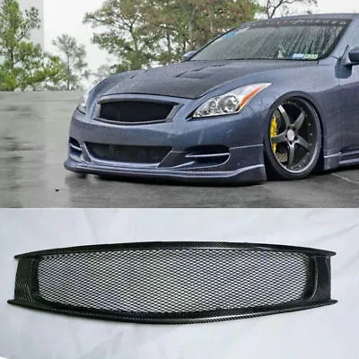 Carbon Fiber Honeycomb Grille For Infiniti G37 Nissan Skyline Coupe 2 Door 08-13 • $140.02