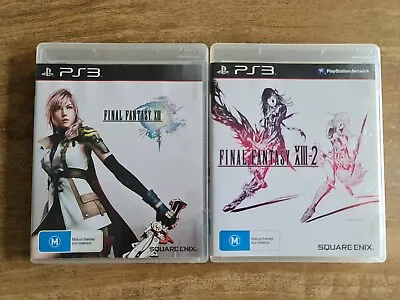 Final Fantasy XIII & XIII-2 -PS3 - PAL - Complete W/Manual - Vgc - Mint Discs! • $29.90