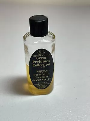 Vintage Carter & Van Peel Great Perfumes Collection Our Publicity Of  Gucci # 3 • $25