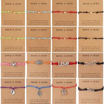 Lucky Wish Bracelets Tibetan Charm Friendship Best Friend Adjustable Bangle Gift • $1.12