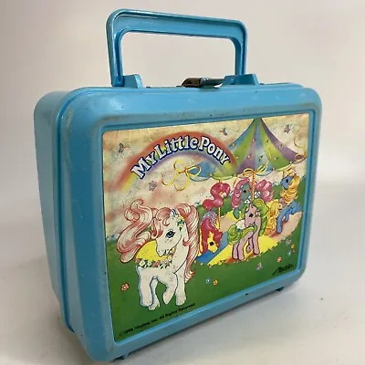 Vintage 1989 My Little Pony Kids Lunchbox Aladdin Hasbro Lunch Box Works Nice • $14.39