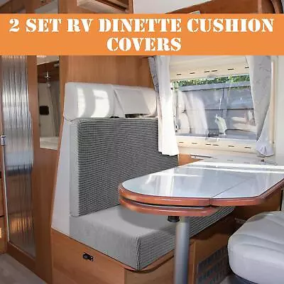 Camper Cushion Covers Stretch Bench Covers Soft Washable RV Seat Covers • $73.59