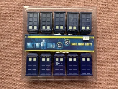 $19.95 • Buy Doctor Who Tardis String Lights 9 Ft Long 10 Lights Indoor/Outdoor Use - Used