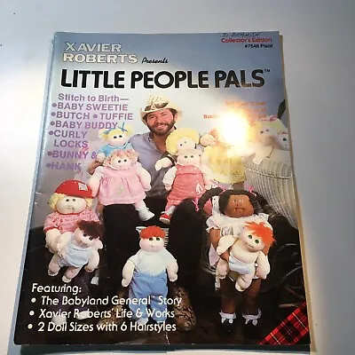 Xavier Roberts 1982 Little People Pals Cabbage Patch Pattern Book Plaid #7546 • $24.99