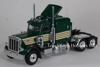 $29.95 • Buy HO 1:87  Brekina # 85706 - 1973 Peterbilt 359 Tandem Axle Tractor - Green/Cream
