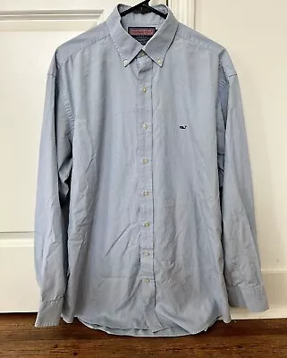 Vineyard Vines Formal Blue Large Button Down Men’s Dress Shirt Long Sleeve • $20.99