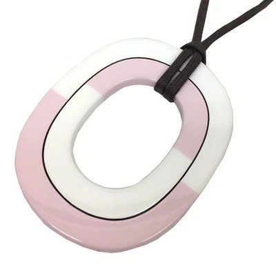 $642.58 • Buy Hermes Isthme Issum Buffalo Horn Necklace Aq5771