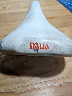 1990's Vintage Original Selle Italia Flite Titanium Saddle White Patina • $19.91