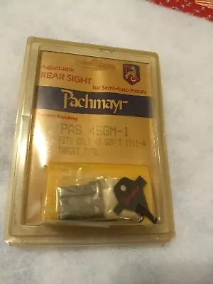 New Old Stock: Pachmayr Adjustable Rear Sight 45GM-1 Fits Colt 45 Govt 1911-A • $75