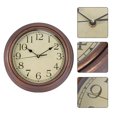 $24.99 • Buy 12  Wall Clock Retro Silent Quartz Non Ticking For Home Bedroom Clock AU Seller