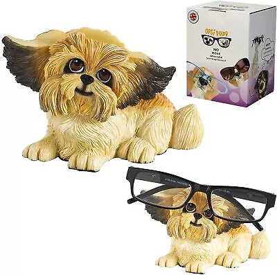 £22.45 • Buy Optipaws Shih Tzu Dog Lying Glasses Holder Figurine New In Gift Box