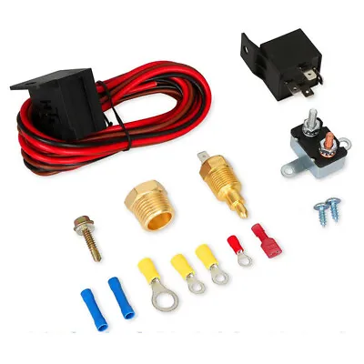 $26 • Buy Electric Radiator Fan Thermostat Control Relay Wiring Tool Kit For Car Truck 