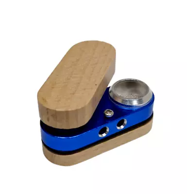 Metal Wood Tobacco Smoking Hand Pipe Monkey Pipe Style Portable Compact Blue • $10.95