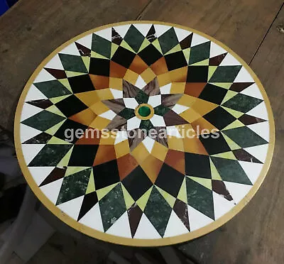 18  Natural Marble Center Table Top For Outdoor Living Decor Inlay Stone Decor • £479.75