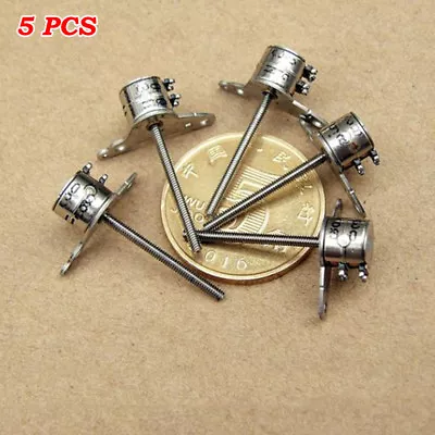 5PCS Mini 6mm 2-phase 4-wire Micro Stepper Motor 17mm Long Screw Rod DIY Camera • $2.20