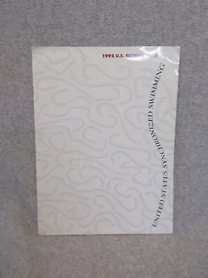 1992 US OLYMPIC  SYNCHRONIZED SWIMMING TEAM Media Guide • $14