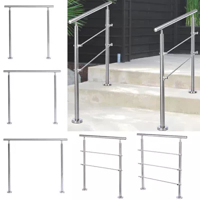 £69.12 • Buy Variable Angle Mobility Handrail Outdoor Rail Safety Grab Garden Steps 60-240cm