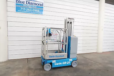 $9950 • Buy 2012 Genie GR-20 Personnel Lift, Boom, Scissor, Picker, Aerial,JLG GR15 GR12 