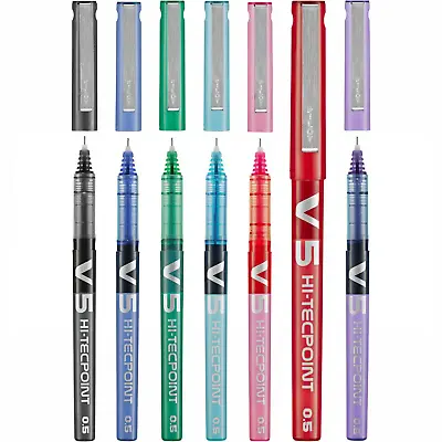 £3.75 • Buy Pilot V5 Hi-Tecpoint Liquid Ink 0.5mm Rollerball Pen BX-V5 7 Colours Available