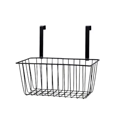 Metal Wire Hanging Storage Basket With Hooks - Random Colours • £7.32