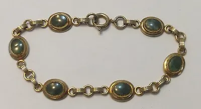 Vintage 12K Gold Filled Jade Bracelet • $19.99