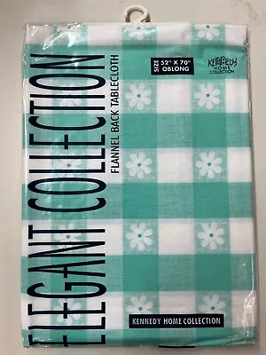 Flannel Back Vinyl Tablecloth 52 Inches Wide X 70 Inches Long • $12.98