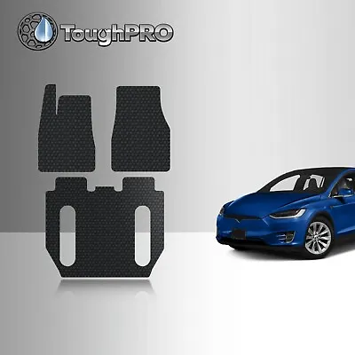 ToughPRO Heavy Duty Black Rubber For 2016 Tesla Model X 6 Seater Floor Mats • $119.95