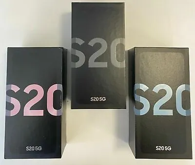 Genuine Samsung Galaxy S20 /S20+ 5G / S20 FE Empty Box Only -Grey/Black/Blue/Red • £8.95