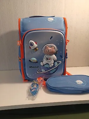 Kids Space Theme Backpack New With Tags 14x10 With Pencil Pouch And Space... • $15