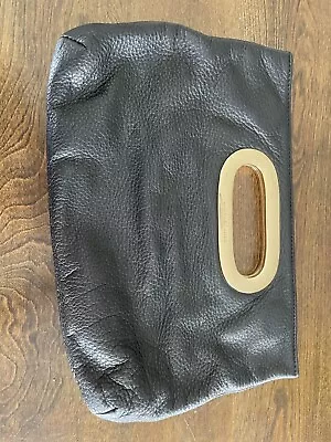 Michael Kors Berkley Black Leather Pebbled Handbag / Clutch • $2