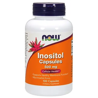 NOW Foods Inositol 500 Mg 100 Veg Capsules • $9.29