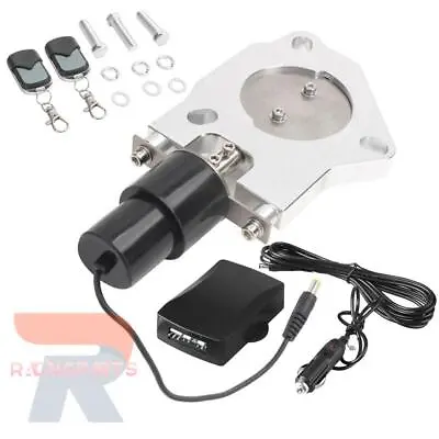 3inch Electric Exhaust Cutout Butterfly Valve Motor With Remote Switch Screw Kit • $46.90