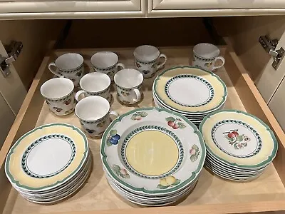 Villeroy & Boch French Garden Fleurence Porcelain 59 Piece Dinner Set • $1200