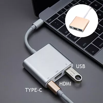 For Macbook Android Phone USB Type C To HDMI HDTV TV Cable Adapter Converter H + • $7.89