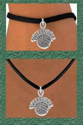 VOLLEYBALL Ball Sport School College Net Goal Team Girl Spike Fun Mother Jewelry • $5.50