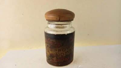 £15 • Buy Old Antique Glass Bottle Apothecary Chemist Round Cream Jar Labelled Medicine