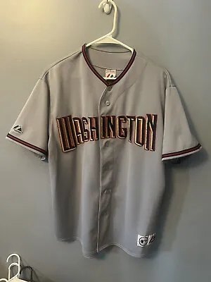 Washington Nationals Majestic Button Up Mens XL Jersey Stitched  • $37