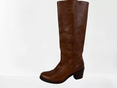 Frye Vintage Knee High Saddle Brown Jane Riding Boots Size 8.5 • $225