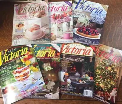 Lot Of 7 VICTORIA Bliss Magazines Vintage 2014 Complete Year Back Issues • $29.99