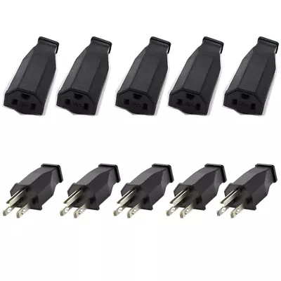 Straight Blade Plug Extension Cord Ends Male Female Plug3Wire Male Plug And F • $24.99