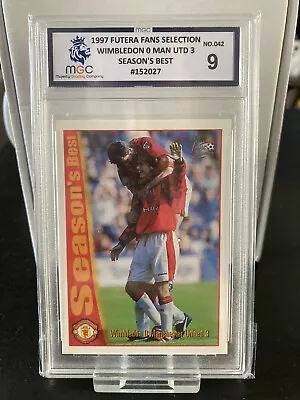 Manchester United Futera Fans Selection Beckham Halfway Line Goal Graded Card • £20