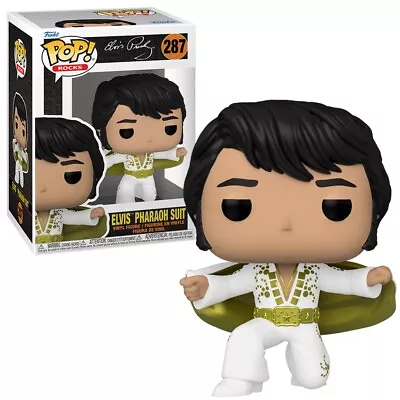 £15.99 • Buy Funko POP! Rocks Elvis (Pharaoh Suit) #287 Vinyl Figure New
