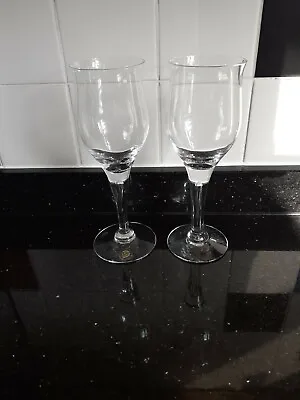 2 X Dartington Glass/Crystal FT318 Mateus Wine Glasses Approx 19cm Tall • £18