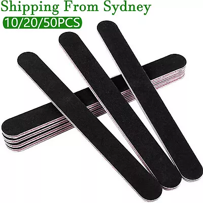 100/180 Grit Nail Files Professional Nail File Art Pedicure Manicure Pedicure AU • $5.29