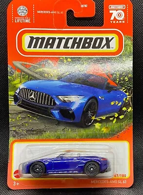 Matchbox Mercedes AMG SL 63 Blue 1:64 • $2.50