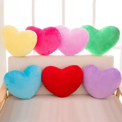 15/30/50cm Heart Shape Decorative Throw Pillow PP Cotton Soft Doll Love Gift Lot • £2.75