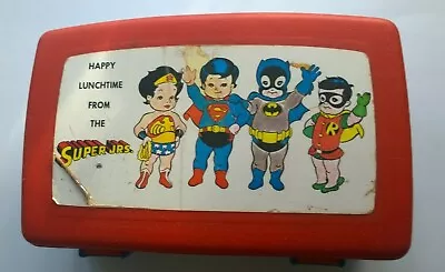 Vintage Retro 1979 Dc Lunchbox Happy Lunchtime Super Jnrs Lunch Box • $75