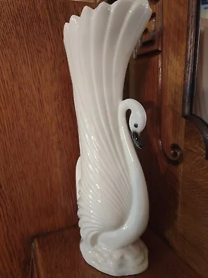 Gorgeous Art Deco Swan Vase By Maddux Of California Usa Pottery Mid Century Mcm • $27